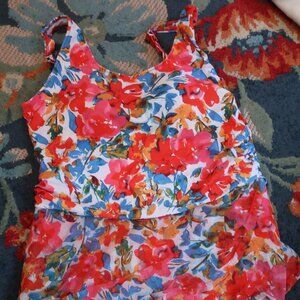 Plus Size Swim Dress Floral